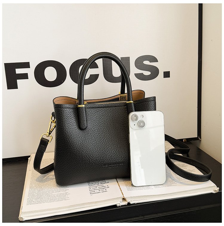 Single Shoulder Bag with Stitching, Single Shoulder Crossbody Handbag for Women, Zipper PU