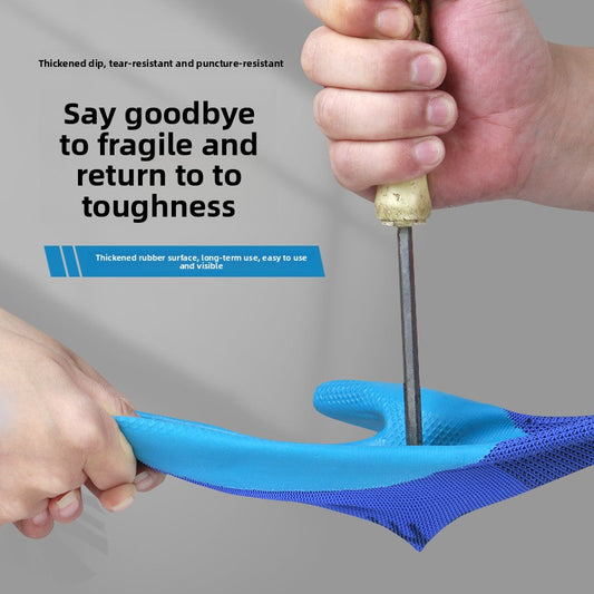 FOR WHOLE SALE ONLY PRICE ON REQUEST Abrasion-Resistant King Labor Protection Gloves Physical Embossed Anti-Slip Construction Steel Worker Logistics Moving Auto Repair Transport Latex Coated Gloves