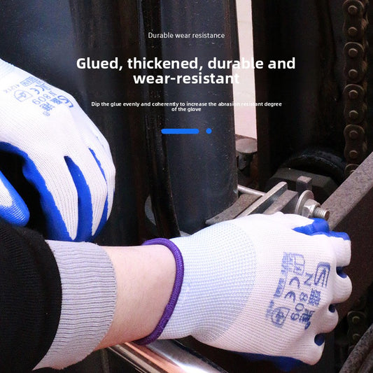 FOR WHOLE SALE ONLY PRICE ON REQUEST Touchscreen Wear-resistant Nitrile Non-slip Coated Work Gloves for Construction Site Wholesale N518 Labor Protection Gloves