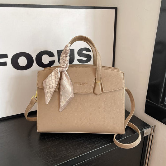 Single Shoulder Bag One Size Small Square Bag Women's Bag PU 2025 Autumn Zipper