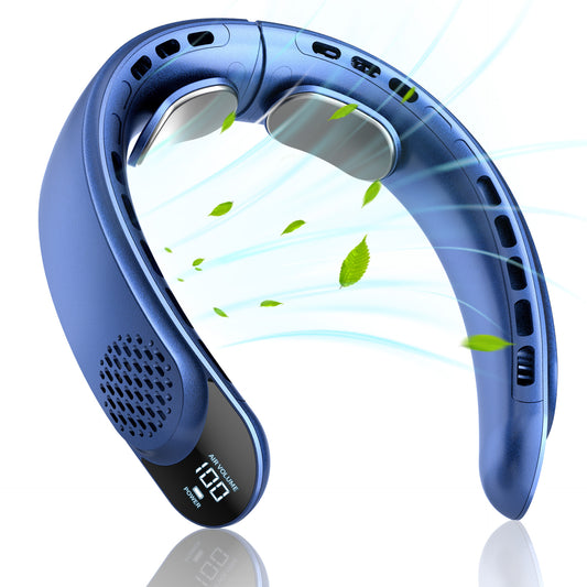 Premium New Neck Hanging Fan Silent Cooling Mini USB Neck Hanging Small Fan Rechargeable Long Battery Life
