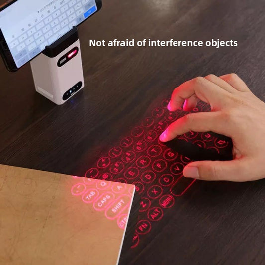 Bluetooth Laser Projection Keyboard + Mouse (Set) + Phone Stand + Power Bank Creative Gift
