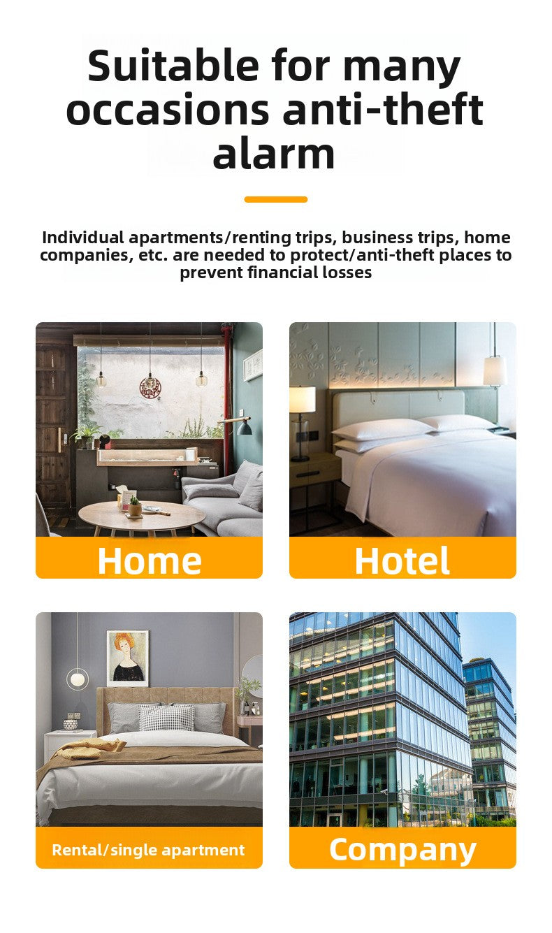 Hotel Door Stop Anti-Theft Alarm Door Gap Anti-Theft Device Door Stop Alarm Home Door Stop Alarm