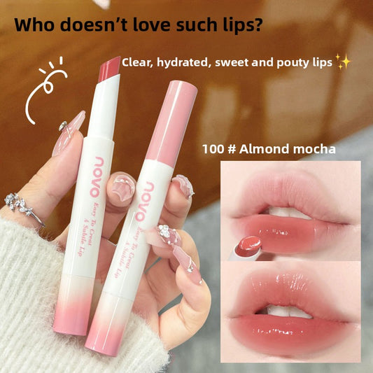 NOVO Charming Translucent Moisturizing Lipstick, Waterproof, Long-lasting, Non-fading, Brightening, Natural Look,