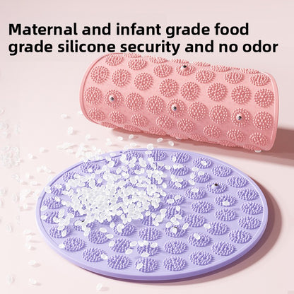 Silicone Acupressure Mat Double-Sided Foot Massage Pad with Magnetic Therapy for Home Use, Thickened Ultra Slow Running Meridian Running Mat Foot Massage Mat