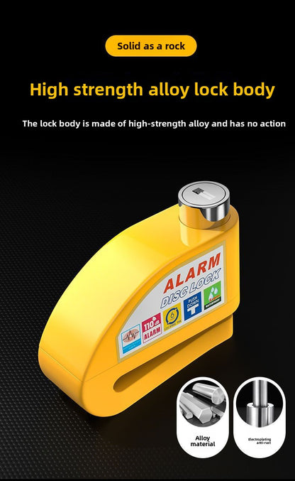 Universal Electric Bike Disc Brake Lock Motorcycle Lock Anti-Theft Bicycle Alarm Disc Brake Lock Mountain Bike Lock Bicycle Lock