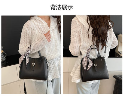Magnetic Buckle Shoulder Bag Women's Bag 2025 Spring Tote Bag PU One Size