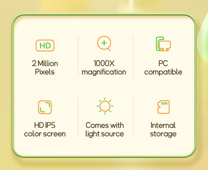 Children's Portable Optical Microscope Magnifier Toy Handheld Mini Student Experiment Science Handheld Microscope