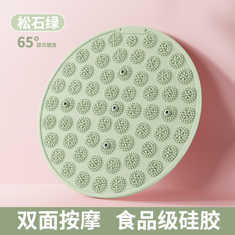 Silicone Acupressure Mat Double-Sided Foot Massage Pad with Magnetic Therapy for Home Use, Thickened Ultra Slow Running Meridian Running Mat Foot Massage Mat