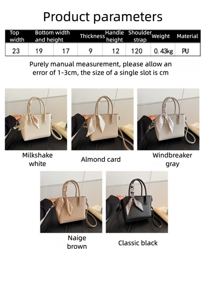 Single Shoulder Crossbody Handbag PU Zipper One Size Women's Bag