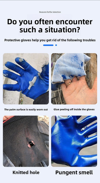 FOR WHOLE SALE ONLY PRICE ON REQUEST                     Nitrile Rubber Coated Labor Protection Gloves for Construction Site Work, Thickened, Wear-resistant, Odorless, Breathable Nylon Latex Work Gloves
