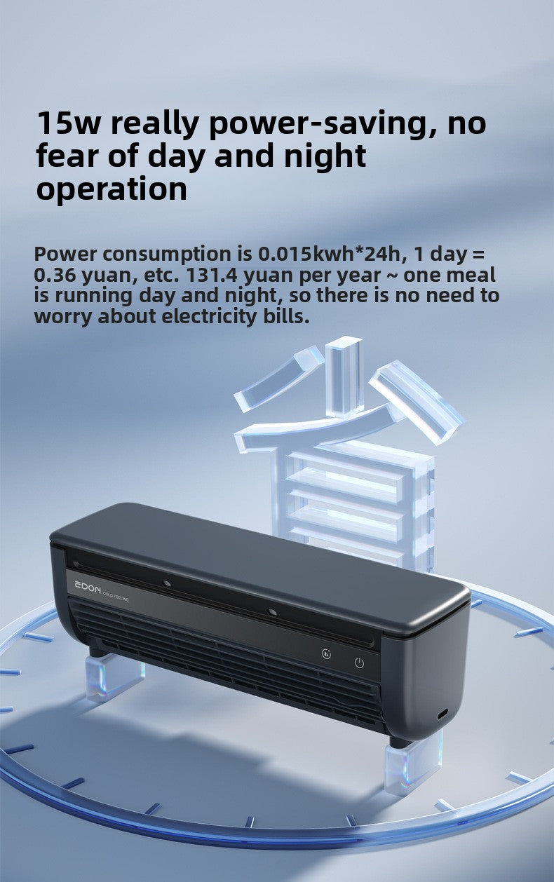 Aiden Kitchen Air Conditioner2025New Model Cooling Wall-Mounted Fan High Wind Power Rechargeable Fan for Home Use with Remote Control