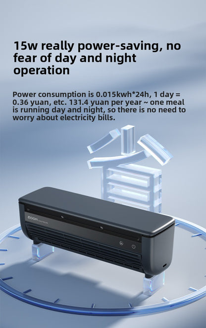 Aiden Kitchen Air Conditioner2025New Model Cooling Wall-Mounted Fan High Wind Power Rechargeable Fan for Home Use with Remote Control