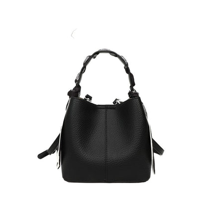 Women's Bag PU One Size Bucket Bag Magnetic Buckle Shoulder Bag
