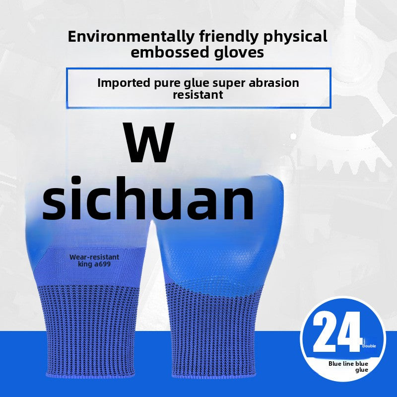 FOR WHOLE SALE ONLY PRICE ON REQUEST                   Abrasion-Resistant King Labor Protection Gloves Physical Embossed Anti-Slip Construction Steel Worker Logistics Moving Auto Repair Transport Latex Coated Gloves