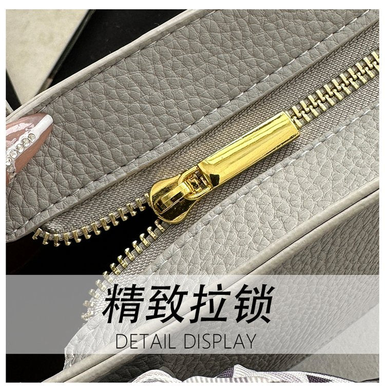 Women's Bag Vegetable Basket Bag PU Zipper Crossbody Handbag One Size