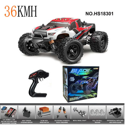 Cross-Border1/18Brushed High-Speed Four-Wheel Drive2.4G Full Scale Professional RC Remote Control Competitive Climbing Off-Road Big Wheel