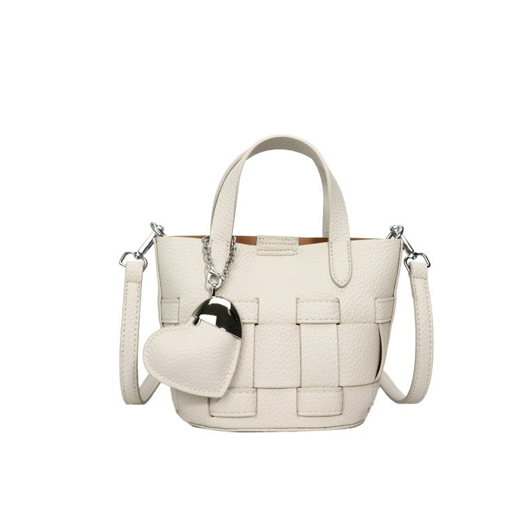 Women's Bag One Size PU Bucket Bag Zipper Shoulder Bag