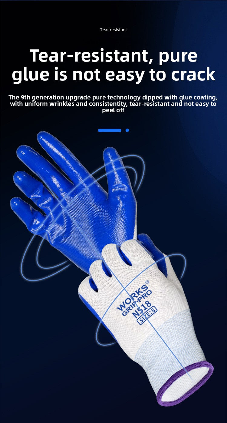 FOR WHOLE SALE ONLY PRICE ON REQUEST                     Nitrile Rubber Coated Labor Protection Gloves for Construction Site Work, Thickened, Wear-resistant, Odorless, Breathable Nylon Latex Work Gloves