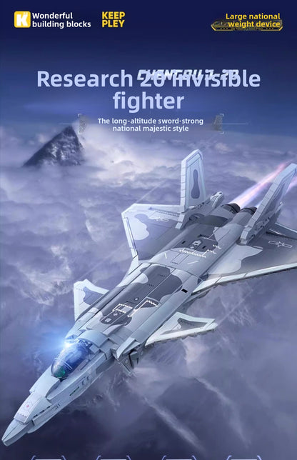Enlightenment Wonderful Building Blocks Military22020A Great Power's Heavy Weapon Takes Down20Stealth Fighter Small Particle Assembling Blocks