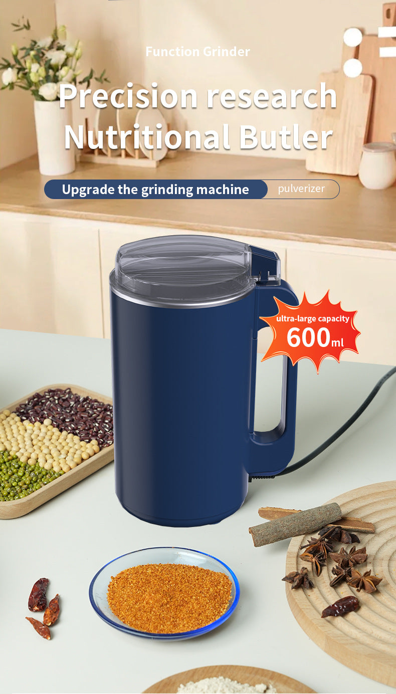 Large Capacity Grinder Household Small Coffee Bean Grinding Cup Grains and Herbs Electric Powder Grinder