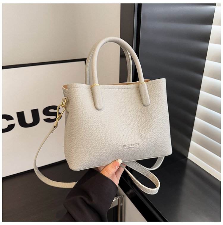 Single Shoulder Bag with Stitching, Single Shoulder Crossbody Handbag for Women, Zipper PU