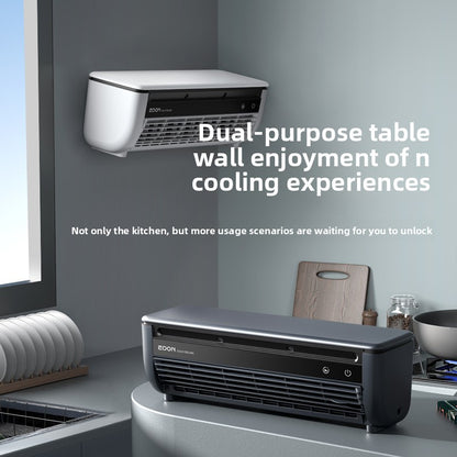 Aiden Kitchen Air Conditioner2025New Model Cooling Wall-Mounted Fan High Wind Power Rechargeable Fan for Home Use with Remote Control