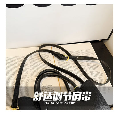 Single Shoulder Bag with Stitching, Single Shoulder Crossbody Handbag for Women, Zipper PU