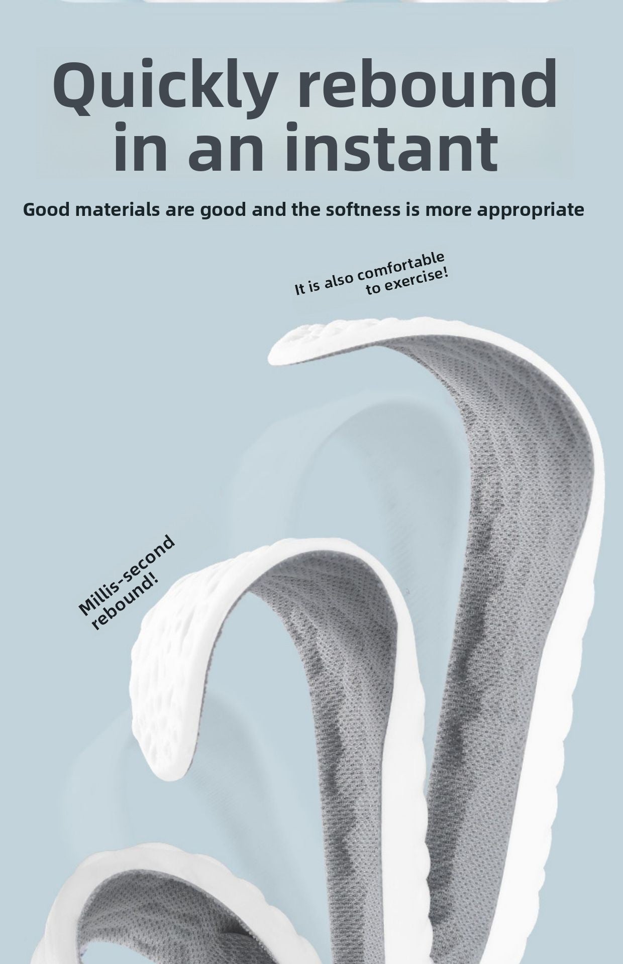 PU Height Increase Insoles for Men and Women, Invisible Inner Height Increase Pads, Non-Deforming, Non-Collapsing, Ultra-Soft Shock-Absorbing Height Increase Pads, Sports Thickened