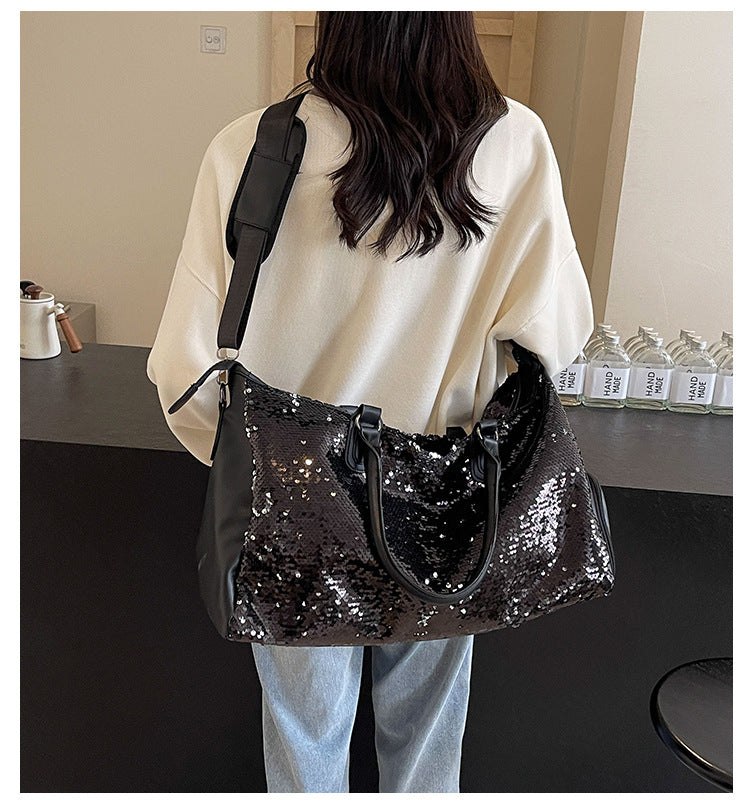 Sequin fashion Large Capacity Travel Bag