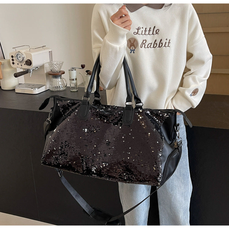 Sequin fashion Large Capacity Travel Bag