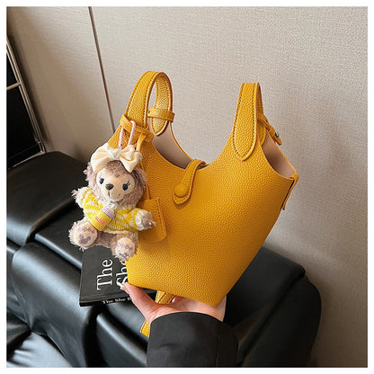 Niche Design Sense Simple Commuting Versatile Bucket Bag