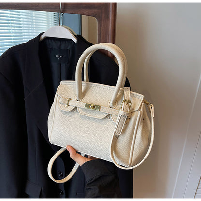 Block Platinum Small Square Handbag for Women