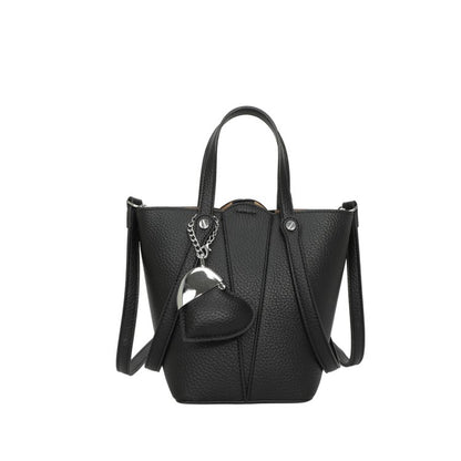 Single Shoulder Bucket Bag PU Zipper 2025 Spring Women's Bag One Size