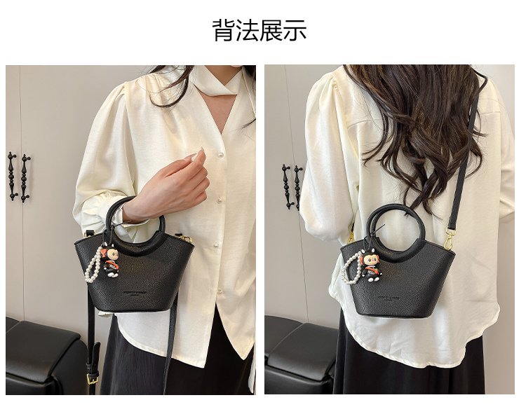 Bucket Bag One Size 2025 Spring Shoulder Bag Zipper PU Women's Bag