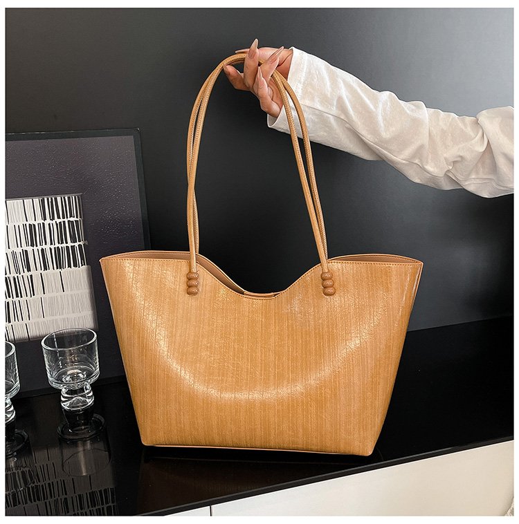 Shoulder Bag One Size Women's Bag Zipper PU 2025 Autumn Tote Bag