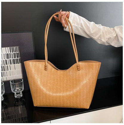 Shoulder Bag One Size Women's Bag Zipper PU 2025 Autumn Tote Bag