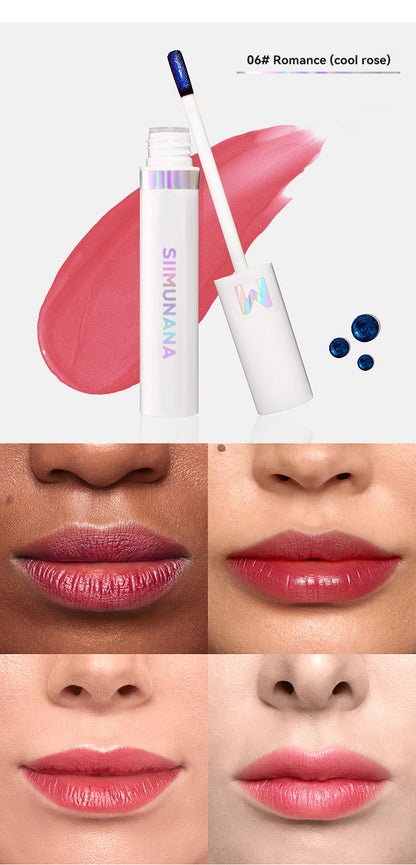 Wonderskin WONDER BLADING Lip Stain Masque – Long-Lasting, Waterproof, Transfer-Proof Colour Gloss Lipgloss with Hydrating Vegan Formula for Soft, No-Fade Lips