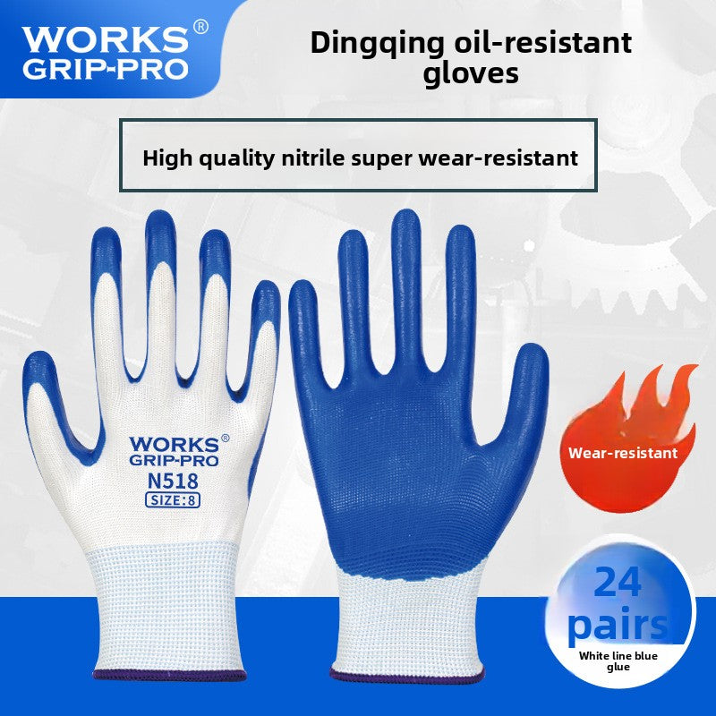 FOR WHOLE SALE ONLY PRICE ON REQUEST                     Nitrile Rubber Coated Labor Protection Gloves for Construction Site Work, Thickened, Wear-resistant, Odorless, Breathable Nylon Latex Work Gloves