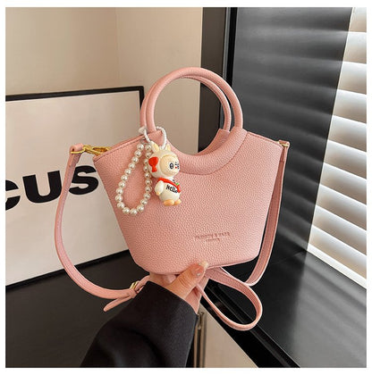 Bucket Bag One Size 2025 Spring Shoulder Bag Zipper PU Women's Bag