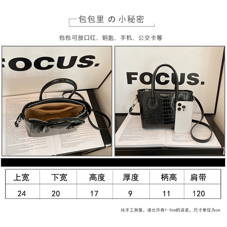 Single Shoulder Crossbody Handbag Zipper Women's Bag PU