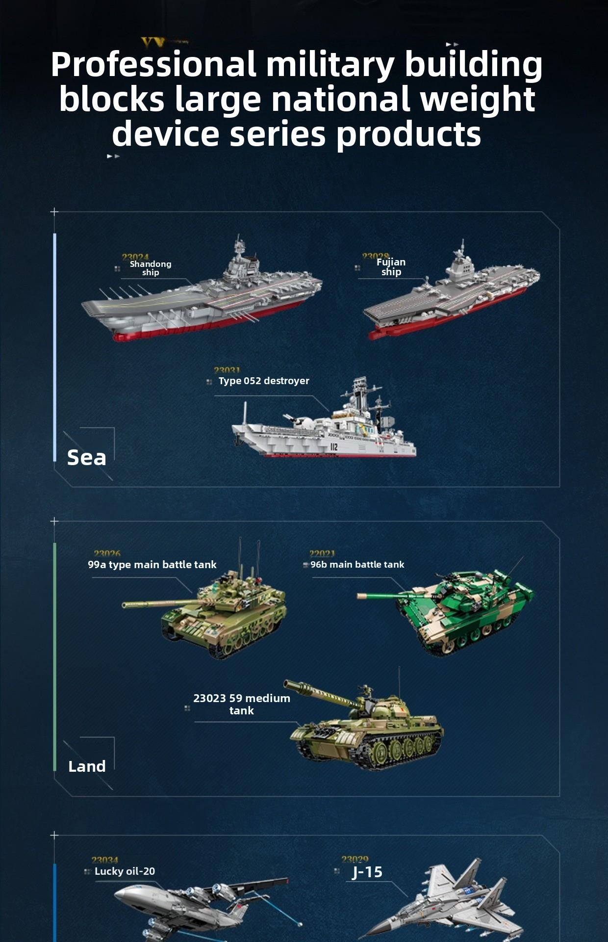 Wonderful Building Blocks Great Power Heavy Equipment Series Y-20 Large Transport Aircraft Model Assembly Toy 23034