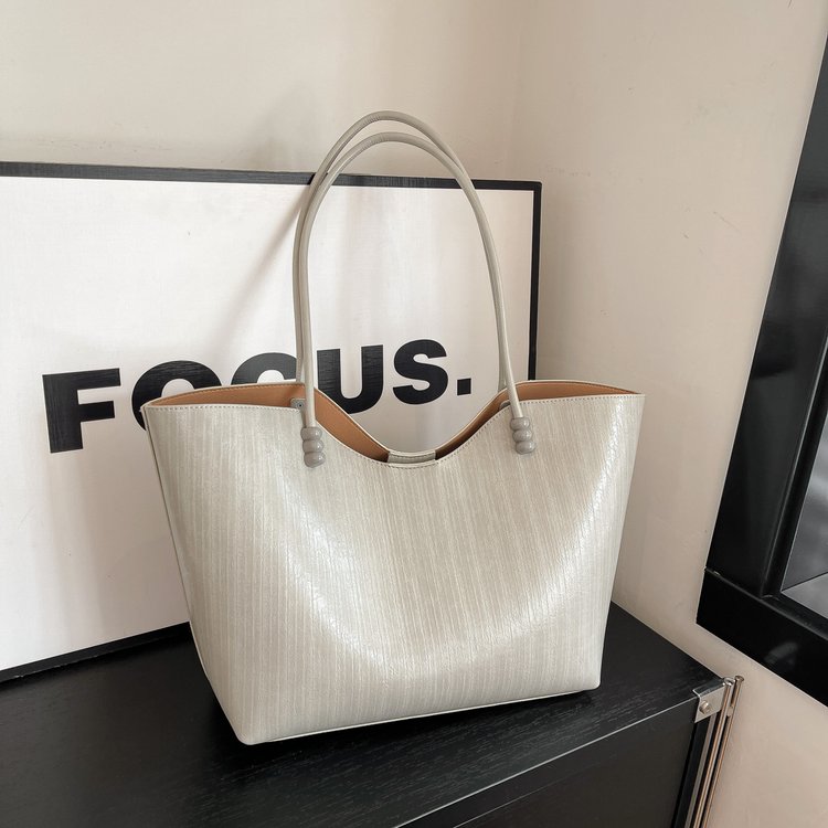 Shoulder Bag One Size Women's Bag Zipper PU 2025 Autumn Tote Bag