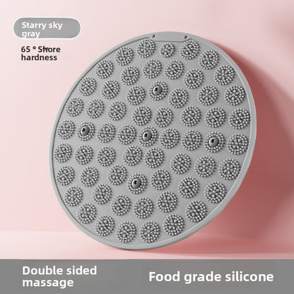 Silicone Acupressure Mat Double-Sided Foot Massage Pad with Magnetic Therapy for Home Use, Thickened Ultra Slow Running Meridian Running Mat Foot Massage Mat