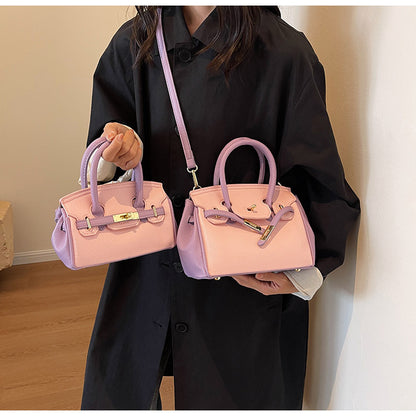 Block Platinum Small Square Handbag for Women