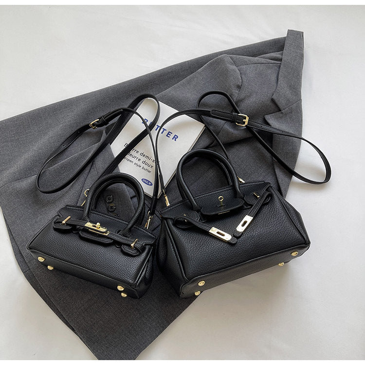 Block Platinum Small Square Handbag for Women