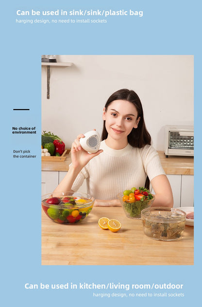 Custom Household Small Fruit Washer Tableware Vegetable Meat Purifier USB Hydroxyl Purifier