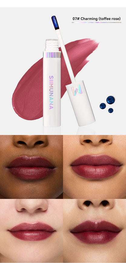 Wonderskin WONDER BLADING Lip Stain Masque – Long-Lasting, Waterproof, Transfer-Proof Colour Gloss Lipgloss with Hydrating Vegan Formula for Soft, No-Fade Lips
