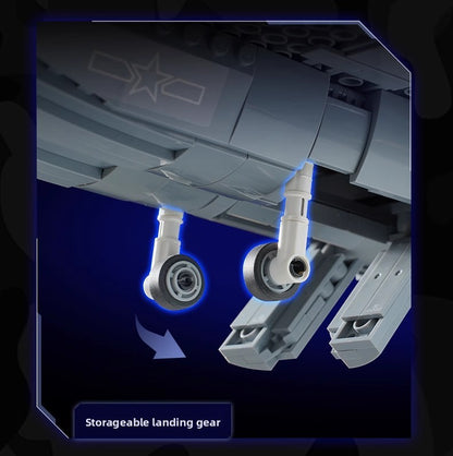 Enlightenment Wonderful Building Blocks Military22020A Great Power's Heavy Weapon Takes Down20Stealth Fighter Small Particle Assembling Blocks