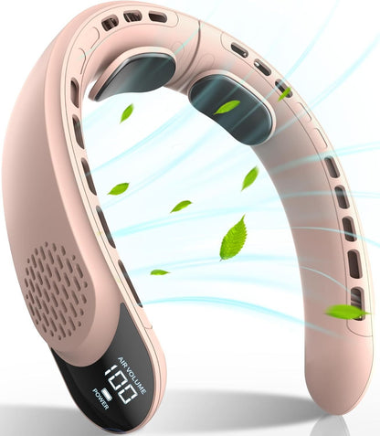 Premium New Neck Hanging Fan Silent Cooling Mini USB Neck Hanging Small Fan Rechargeable Long Battery Life